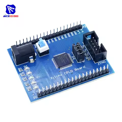 diymore Xilinx XC9572XL CPLD Development Board Brassboard Learning Board JTAG Interface DC Power Sup