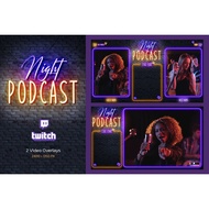 Night Podcast - Stream Overlay