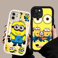 HW-6 Charming Minions Shockproof Silicone Casing for iphone 11 12 13 Mini Pro Max