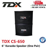 TDX CS-650 6" Karaoke Speaker (One Pair)