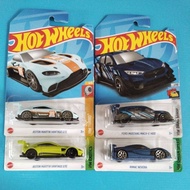 Hot Wheels Aston Martin Vantage, Aston Martin Vantage Gulf,Rimac Nevera,Ford Mustang
