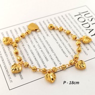 Emas GoldLian - Gelang Tangan Juntai Love Dewasa (GB549)(GB550)(GB551)(GB552)(GB553)(GB554)(GB555)(G