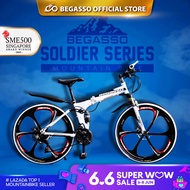 [🇸🇬 OFFICIAL STORE] Begasso 6-blade Foldable Mountain Bike with Disc Brake 21 Speed 24" and 26" Bikes Bicycle [Free Assembly &amp; Responsible Handover] Authentic Begasso Foldable Bike / Begasso Bike / Foldable Bike