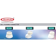 Techplas WC Flexbile  Offset Connector White