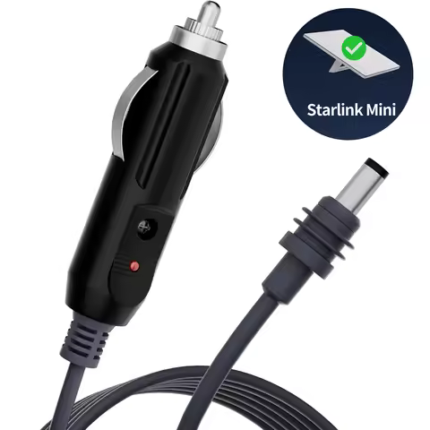 Starlink Mini Cable Car Adapter Star Link Mini DC Power Cable Direct to Cigarette 12V-24V Charger 3M