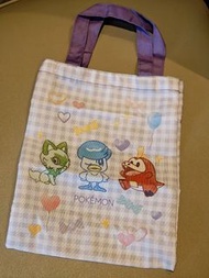 [賣/換卡比獸]日本 Bandai Pokemon Tote Bag 扭蛋 | 新葉喵 呆火鱷 潤水鴨