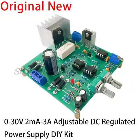 0-30V Adjustable DC Regulated Power Supply DIY Kit 2mA-3A Electronic Short Circuit Current Limiting 