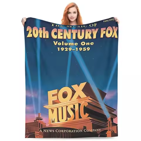 20th Century Fox Classic Blankets Fleece Sofa Throw Blanket Breathable Throw Blankets for Couch Bedd