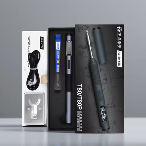 ALIENTEK T80 T80P Soldering Iron Adjustable Temperature Tool DC 20V 80-450℃ Precision Repair Station