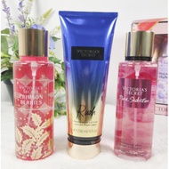 💗Victoria's Secret💗Crimson Berries, Pure Seduction, Rush Perfume Lotion and Body Mist 250ml, 236ml (Combo 3pcs)