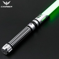 (CXSABER) 星球大战光剑无极变色全金属手柄像素刃激光剑玩具成人儿童玩具 黑柄10套开机音效+RGB打光