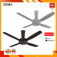 KDK K14XZ 56" 4 Blade Remote Ceiling Fan (Grey)