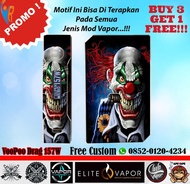 Original Garskin Mod Vape VooPoo Drag 157W Free Custom Gambar - Badut