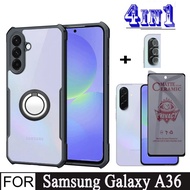 4in1 Samsung Galaxy A36 Shockproof Phone Case for Samsung A16 A26 A56 Mobile phone holder + Privacy 