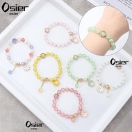 OSIERM1 Bohemian Bracelet, Elastic Multicolor Korean Daisy Bracelet,  Lucky Crystal Beaded Bracelet 