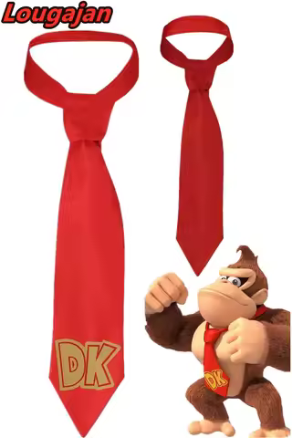 Donkey Neck Tie Kong Cosplay Neckband Costume Movie Peach Red Neckband Princess Halloween Carnival P