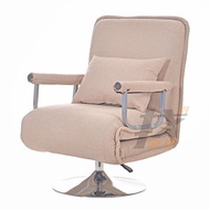 找得 - 單人旋轉沙發床折疊梳化床 午睡躺椅陪護保姆椅電腦椅3003卡其