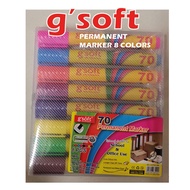 GSOFT PERMANENT MARKER 70 / 8 COLORS