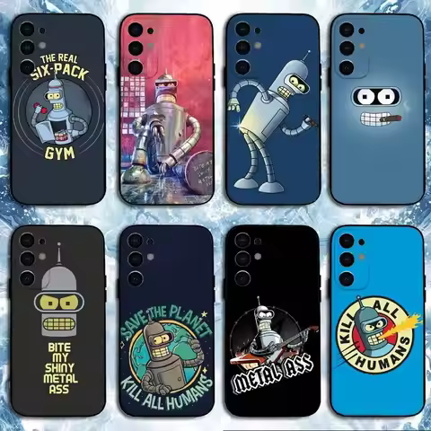 F-Futurama Anime B-Bender Phone Case For Samsung S25,S24,S23,S22,S21,S20,Plus,Fe,Lite,Others Black C