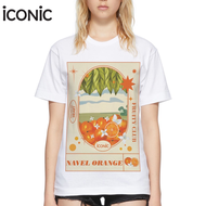 iCONiC ORANGE LABEL JUICE T-SHIRT #6661 เสื้อยืด พิมพ์ลาย น้ำผลไม้ รสส้ม เสื้อยืดผญ เสื้อยืดผช เสื้อ