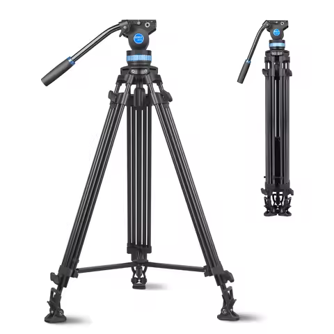 SIRUI 1.9M Video Tripod Professional Heavy Duty Camera Tripods For Camcorder DSLR With Adjustable Da