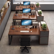 Office desk staff workstation office desk and chair set, simple modern financial desk, single-person