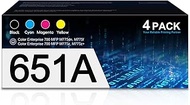 BERRYSKY 651A Toner Cartridge Replacement for HP 651A CE340A CE341A CE342A CE343A Compatible with La