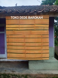 Tirai bambu gulung luar rumah / tirai gulung outdoor teras / tirai gulung penyekat ruangan / kerey b