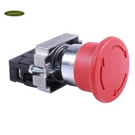 22mm NC Red Mushroom Emergency Stop Push Button Switch 600V 10A ZB2-BE102C XB2-BS542X1
