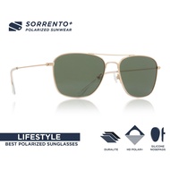 Sorrento+ Police Large (Lifestyle Day Driving Polarized/UV400 Square Sunglasses for Men/Women)