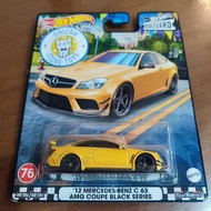Hotwheels Premium Mercedes benz C63 AMG Coupe Plus Protector