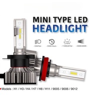 Local inventory in Malaysia 2PCS Mini Car LED Headlight 55W 11000LM H1 H3 H4 H7 H8/H11