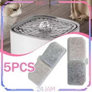Contents of 5pcs Pet Water Fountain Filter Cat Drinking Water Filter Refill Cat Water Fountain Filte