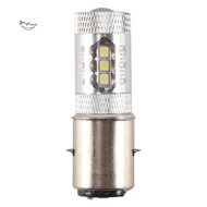80W BA20D H6 White 16 LED Motorcycle MotorBike/Moped/ATV Headlight Bulb