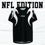 AMIGO NFL Sublimation Microfiber Jersey tshirt Design White Flame baju jersi baju jersey Malaysia vi