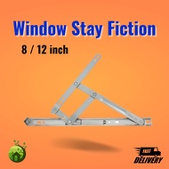 [1pair] Casement Window Friction Stay Hinge / Engsel Tingkap Aluminium Kaca / Stainless steel 4 bar 