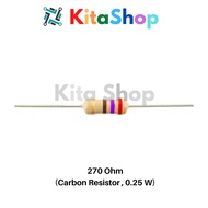 Resistor 270 Ohm (Carbon - 0.25W)