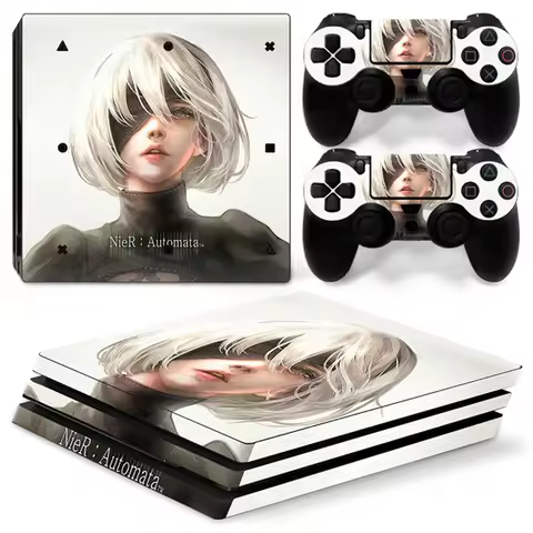 Girls Nier PS4 PRO Skin Sticker Decal Cover for ps4 pro Console and 2 Controllers PS4 pro skin Vinyl