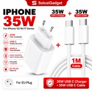 IPHONE Charger 35W Type-C Adapter Fast Charging PD Original Support 15 16 17