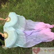 Cổ Điển Dance Lụa Fan Belly Dance Long Lụa Feather Light Blue Light Tím / Tím Violet / Tím Hoa Cà Đạ