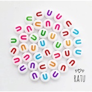 Alphabet Beads Manik Abjad Huruf U