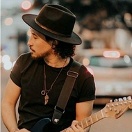 HITAM Wide Leaf FEDORA HAT PANAMA Beach DARK Brown Color PANAMA HAT Wide FEDORA HAT Men Women Wide A