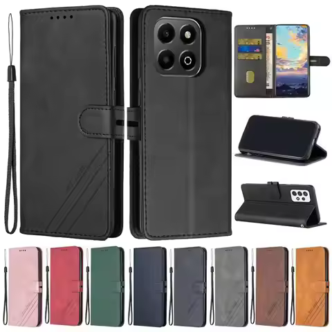 For Honor 200 Smart Case Leather Flip Case on For Coque Honor 200 Pro 200smart Honor200 90 Pro 200Li