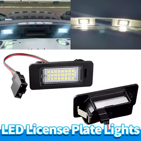2PCS LED License Plate Light for Audi A1 A4 B8 A5 S5 Q5 TT A6 A7 VW Passat Golf Error Free Canbus 60