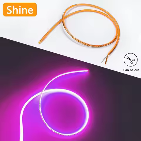 1/3/5/10pcs Purple LED Soft Filament DC3V Coaxial Electrode 300mm Edison Light Bulb DIY Christmas Ho