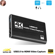 EEM HDMI to USB Video Capture Card 4K Screen Recording USB3.0 1080P 60FPS Game Capture for PS4 Camer