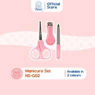 Pureen Manicure Set Scissors/Nail Clippers/Nail File - 3 Pieces NS-G02