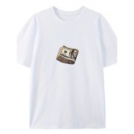Men's "Who Doesn't Love Money?!" Funny Money-Themed T-Shirt - Pure Casual Short Sleeve Round Neck To