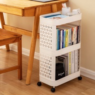 Mobile trolley storage rack under the desk Floor desk seam A4 document book snack storage rack