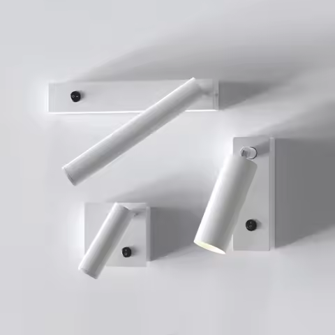 LED Wall Light Simple Bedroom Headboard Rotating Reading Light LED Eye Protection Spotlight Atmosphe